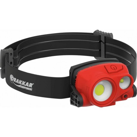 Lampe frontale 400 lumens rechargeable par induction ou USB