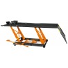 Pont Moto 450 kg - Table de Levage avec Sécurité et Serrage Roue Avant, Hauteur 175-750 mm