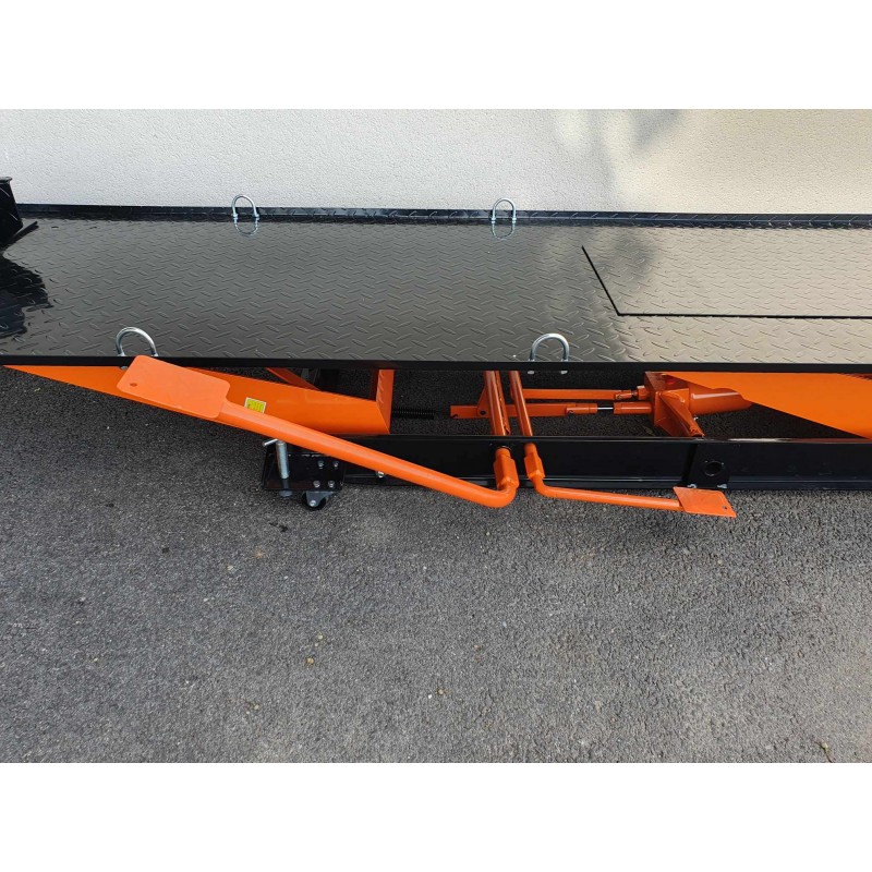 Lève-moto Hydraulique Pliable - Capacité 400 Kg - Support Réglable Pour Réparation Et Entretien