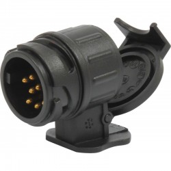 Adaptateur 12V en PVC, 13 plots mâles - 7 plots femelles