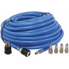 Rallonge tuyau d'air comprimé 20 mètres avec raccords rapides stilker 06498