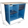 Etabli d'atelier plateau bois charge 500Kg