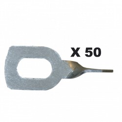 50 Anneaux de tirage torsadés