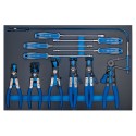 Coffret de pinces et tournevis pour colliers - 11 pièces