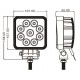 Phare de travail carre 9 LED faisceau large