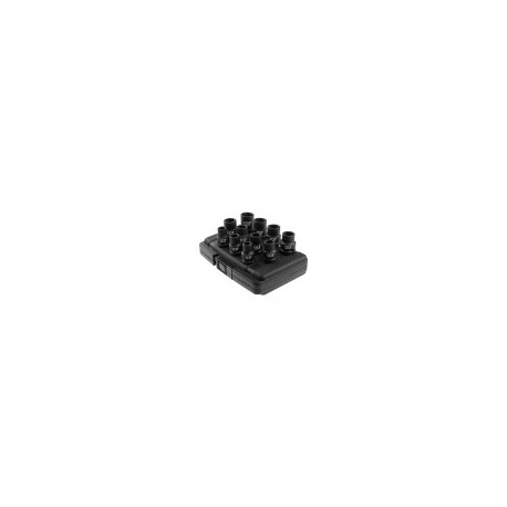 Coffret de douilles à chocs 1/2" métriques - 11 pièces - M7