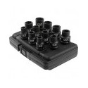 Coffret de douilles à chocs 1/2" métriques - 11 pièces - M7