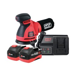 Ponceuse orbitale électroportative + 2 batteries + chargeur