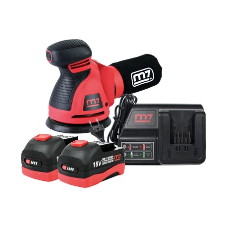 Ponceuse orbitale électroportative + 2 batteries + chargeur