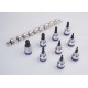 Rail de douilles 1/2" TORX® - 9 pièces