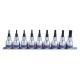 Rail de douilles 1/2" TORX® - 9 pièces