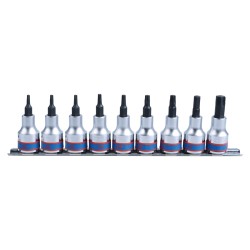 Rail de douilles 1/2" TORX® - 9 pièces