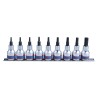 Rail de douilles 1/2" TORX® - 9 pièces