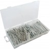 Assortiment de 1000 Goupilles Fendues en Acier – 6 Dimensions (Ø 1,6 à 4mm), Longueurs 25 à 64mm, Fixation Robuste