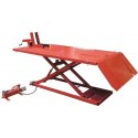 Pont élévateur moto, quad et tondeuse 680 kg avec plateforme 1950 × 964 mm et levage hydropneumatique 830 mm