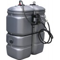 Cuve de stockage gasoil PEHD DP 750 litres avec pompe