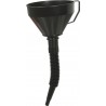 Entonnoir droit 160mm avec flexible plastique 260mm filtre et poignée