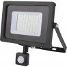 Projecteur LED SMD extra-plat 30W avec détecteur radar - grand format