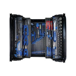 Caisse à outils KING TONY BASIC Series grise et noire avec composition de 100 pièces