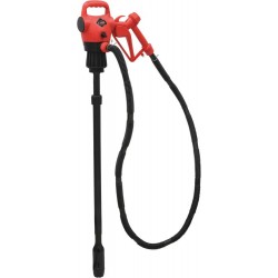 Pompe gasoil 12/230V avec canne télescopique pour fût