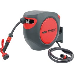Enrouleur Automatique de Tuyau d'Eau Gros Débit 15m – Pression 8 Bar, Orientable 180°, Garantie 3 Ans