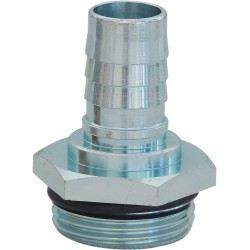 Raccord zingué male 1'' cannelé 19mm