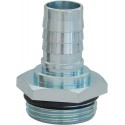 Raccord zingué male 1'' cannelé 19mm