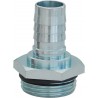 Raccord zingué male 1'' cannelé 19mm