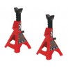 Lot de 2 chandelles à crémaillère 3T, réglable 28,4 à 42 cm - Sécurité atelier