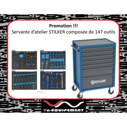 Servante d'atelier 7 tiroirs avec 147 outils Garantie 10 ans