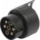Mini adaptateur 12V en PVC, 7 broches mâles - 13 broches femelles
