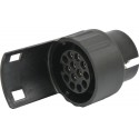 Mini adaptateur 12V en PVC, 7 broches mâles - 13 broches femelles