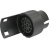 Mini adaptateur 12V en PVC, 7 broches mâles - 13 broches femelles