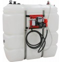 Cuve de Stockage Gasoil Intérieur PEHD Double Paroi 1500 Litres avec Pompe Drakkar, Tuyau 6m et Pistolet Automatique
