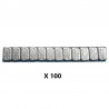 Boîte de Masses d’Équilibrage Autocollantes 5g - 100 Barrettes pour Jantes Alu (1200 pièces)