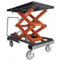 Table de Levage 1T pour Batteries et Composants de Véhicules - Capacité de 1 000 kg, Pompe Hydropneumatique, Poids 400 kg