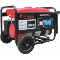 Groupe électrogène essence monophasé 3500 W AVR avec moteur 7,5 CV, kit de transport et réservoir de 15 L