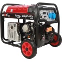 Groupe électrogène 7500W 14CV AVR monophasé essence démarrage électrique avec kit brouette