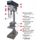 Perceuse sensitive industrielle 2.5CV - 13082 - Drakkar equipement