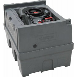 Cuve de ravitaillement gasoil PE 450L avec kit pompe à gasoil 12V 40 l/min et pistolet manuel
