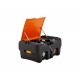 Cuve de ravitaillement essence 330 litres, pompe 12V et avec capot