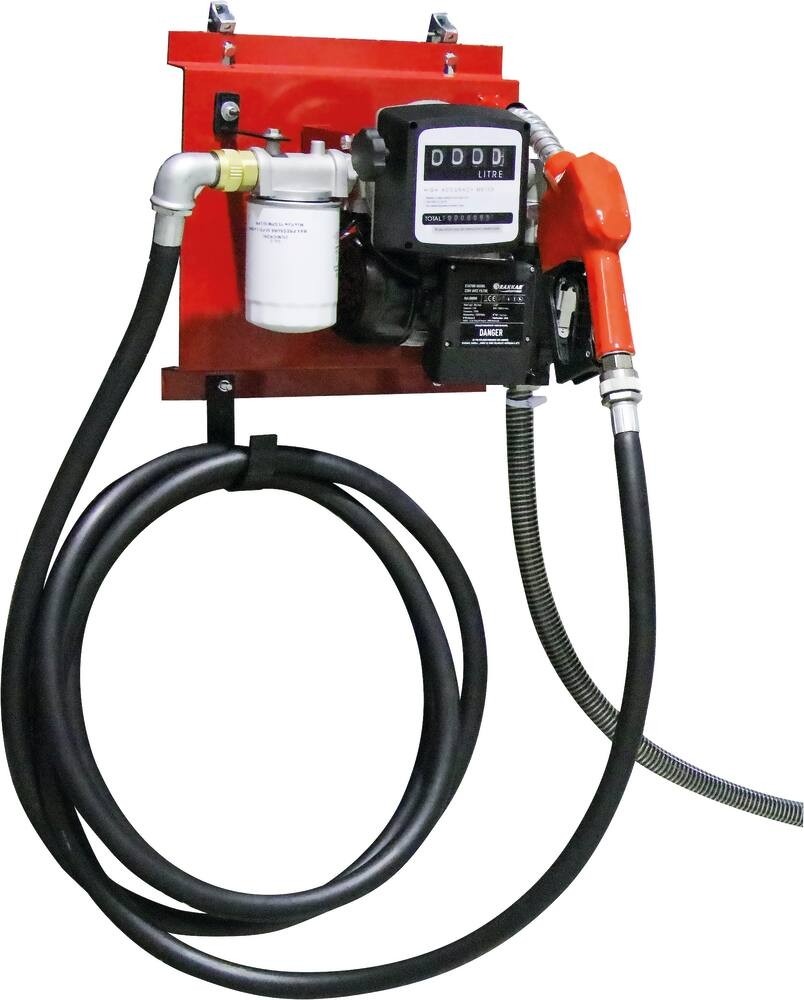 Pistolet De Distribution Carburant Avec Compteur Digital 60L/min - Buse Pompe à Gasoil Métal Robuste Et Précise