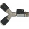Kit de sortie de cuve 1/4"-1/2'' avec double sortie rapide femelle et vanne 1/4 de tour