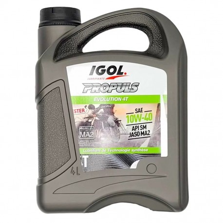 Huile Igol Propuls Evolution 4T 10W40 - 4 litres