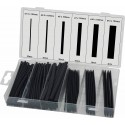 Gaine thermorétractable 100mm 2:1 noire - Coffret de 100 pcs