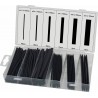 Gaine thermorétractable 100mm 2:1 noire - Coffret de 100 pcs