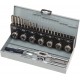 Taraud et filière M3 à M12 3 passes - coffret de 32 pcs - 14720 - Drakkar equipement