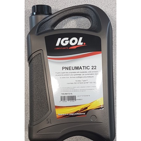 Huile IGOL Pneumatic 22 - 5 litres