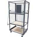 Chariot mobile pour pièces mécaniques ou carrosserie avec grilles latérales 840x1600x1700mm