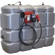Cuve stockage gasoil fuel PEHD DP 2000L Station 230V 60l/min - Drakkar
